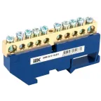 Шина N ноль на DIN-изолятор ШНИ-8х12-10-Д-С