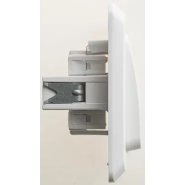 ЭТЮД Переключатель одноклавишный скрытый с подсветкой белый сх.6