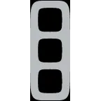 Valena ALLURE Рамка 3 поста алюминий универсальная