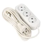 Удлинитель 'Эксперт' 3 гнезда 5 метров 10А/2.2кВт без заземления ПВС 2х0.75 PROxima