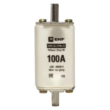 Вставка плавкая ППН-33 160/100А габарит 00