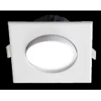 Светильник светодиодный точечный встраиваемый ДВО-7Вт 3000К 500 500Лм IP40 38° квадратный поворотный белый Jazzway