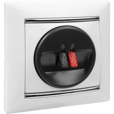 VALENA Рамка 1 пост белая/серебро