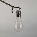 Светильник уличный Груша сталь на солнечной батарее 7,5x7,5x15 см 1 LED ERASF23-27 ЭРА