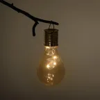Светильник уличный Груша сталь на солнечной батарее 7,5x7,5x15 см 1 LED ERASF23-27 ЭРА