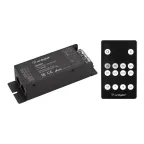 Диммер ARL-SYNC-DIM Black (12-24V, 1x25A, ПДУ 14кн, RF, RJ45) (IP20 металл, 3 года)