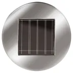 Светильник уличный Груша сталь на солнечной батарее 7,5x7,5x15 см 1 LED ERASF23-27 ЭРА