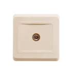 ЭТЮД Розетка телевизионная TV 0.7дБ скрытая бежевая