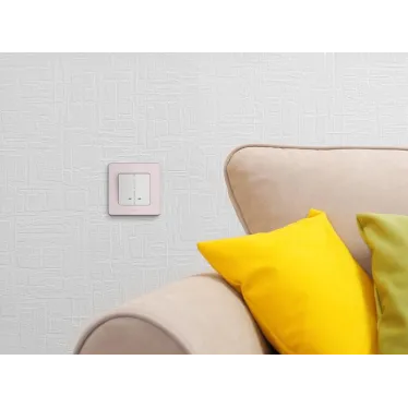 Выключатель двухклавишный с подсветкой/индикацией INSPIRIA 10 AX 250 В~ белый