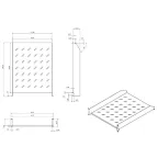 Полка угловая с перфорацией 19д 2U ширина 440 мм глубина 600 мм