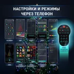 Умная гирлянда RGB,1,5 м, управление изображением, таймер, упр. через моб. приложение, 400 LED, IP44 ERASG -03