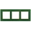 Рамка на 3 поста, стекло, Эра Elegance, зелёный+сл.кость, 14-5103-27