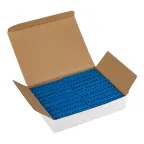 Шина 0 N (6х9мм) 12 отверстий латунь синий изолированный корпус на DIN-рейку PROxima