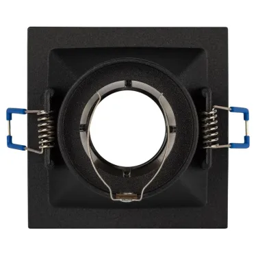 Встраиваемый светильник декоративный KL102 BK/CH MR16 GU5.3 черный хром