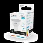 Лампа светодиодная LED 5.5 Вт 450 лм 4100К софит MR16 нейтральный GU10 AC 220В Elementary Gauss