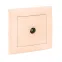 Валенсия розетка телевизионная 1-местная 75Ом 5-862МГц кремовая