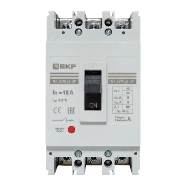 Выключатель автоматический ВА-99М 63/16А 3 полюса 20кА