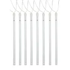 Гирлянда LED Сосульки 2,1м холодный свет, 7V, IP44 (трансформатор в комплекте)