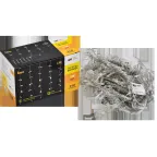 LIGHTING Гирлянда занавес 2х2м 240 светодиодов теплый белый свет IP44 прозрачный шнур 3м 230В транзит IEK