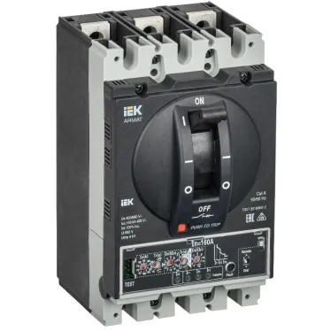 Выключатель автоматический в литом корпусе ARMAT 3P типоразмер D 150кА 160А расцепитель электронный продвинутый