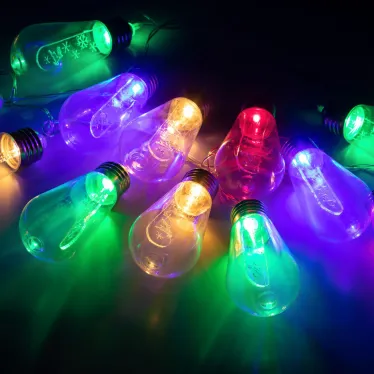 Гирлянда Нить С Новым годом, 1.8 м, 10 LED, мультико лор, IP20 ENIN-16M