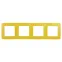 Рамка на 4 поста, Эра12, жёлтый, 12-5004-21