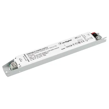 Блок питания ARV-SP-24060-LINEAR-PFC-DALI2-PD (24V, 2.5A, 60W) (ARL, для светодиодных лент, диммируемый, IP20 металл, 5 лет)