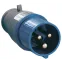 Вилка кабельная 16А 2Р+E IР44 переносная 250В 013