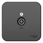 Коннектор ТВ BLANCA с изолирующей пластиной, антрацит