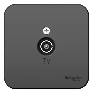 Коннектор ТВ BLANCA с изолирующей пластиной, антрацит