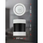 Светильник настенно-потолочный спот OL34 WH/BK MR16 GU10, черный, белый