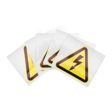 Наклейка знак Опасность поражения электротоком" 100*100*100 мм", REXANT