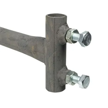 Держатель мачты молниеприемника к стене, D-20мм, вынос 100мм, L- 530