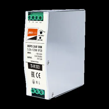 Блок питания (драйвер) на DIN-рейку для светодиодной ленты 120Вт 24В IP20 3г.гар