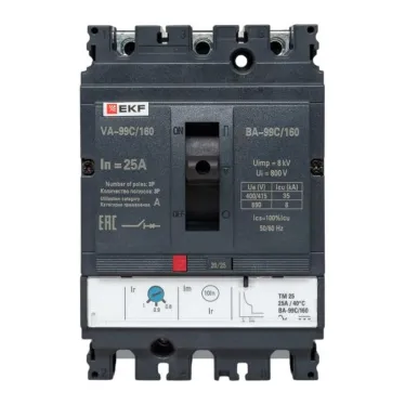 Выключатель автоматический ВА-99C (Compact NS) 160/25А 3P 36кА PROxima