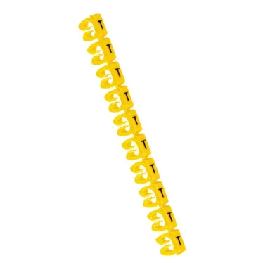 CAB3 Кольцо маркировочное 1.5-2.5мм (T) черное/желтое (300шт)