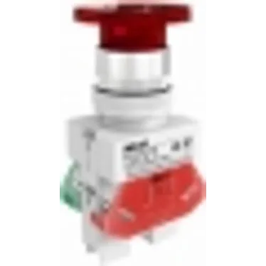 Кнопка красная AELA-22 Гриб с подсветкой неон 220В ВK-22