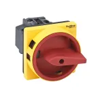 ВЫКЛЮЧАТЕЛЬ-РАЗЪЕДИНИТЕЛЬ 3P 20A С КРАСНОЙ РУКОЯТКОЙ НА ДВЕРЦУ 4 ВИНТАМИ