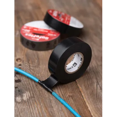 Изолента ПВХ черная 19мм 20м серии SafeFlex