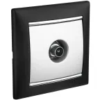 VALENA Розетка телевизионная ТV звезда в рамку 2400мГц 1.5дБ алюминий