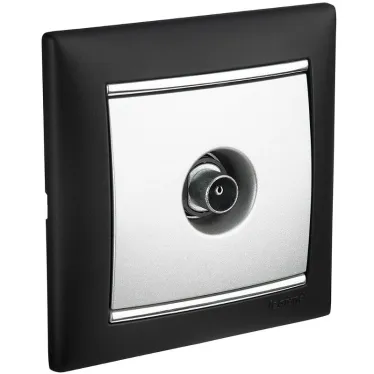 VALENA Розетка телевизионная ТV звезда в рамку 2400мГц 1.5дБ алюминий