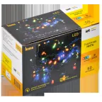 LIGHTING Гирлянда нить 5м 50 светодиодов RGB IP20 зеленый шнур 1,5м 230В контроллер 8 сцен IEK