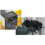 LIGHTING Гирлянда нить 5м 50 светодиодов RGB IP20 зеленый шнур 1,5м 230В контроллер 8 сцен IEK