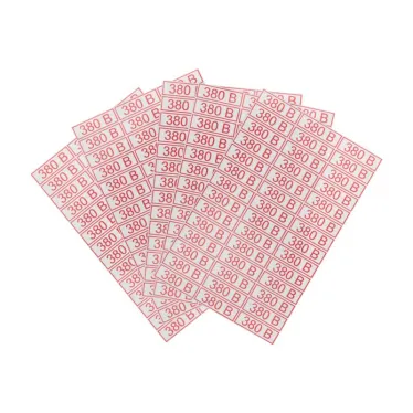 Наклейка знак электробезопасности 380 В 10*30 мм (42 шт на листе), REXANT