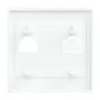 Валенсия лицевая панель розетки Phone 1-местная жемчуг