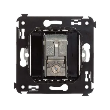 Avanti Розетка TV проходная в стену, , Черный матовый