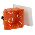 Коробка распаячная KRP 92х92х45мм для полых стен саморез. пласт. лапки, крышка IP20 (126/1134)