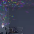 Светильник ночник розеточный 3 Вт Белый IP20 с фиксированной проекцией ДИСКО MOOD Gauss