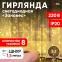 Светодиодная новогодняя гирлянда ЕNIG - 320W Занавес 8 режимов 3*2 м теплый белый 320 LED IP20 220 V