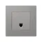 Накладка телефонной розетки, Scudo, серый